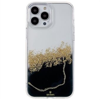 DFANS Starlight Shining Series telefoncover til iPhone 14 Pro Max  PC + TPU Hybrid stødsikkert cover med glitter dekoreret