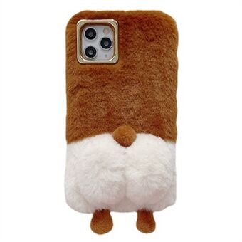 Til iPhone 14 Pro Max Fluffy Phone Case Warm Plush+TPU Soft Phone Shell Cover