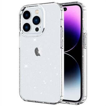 GW18 til iPhone 14 Pro Max Glitter Powder Transparent TPU etui Anti-ridse Anti-drop telefon bagcover