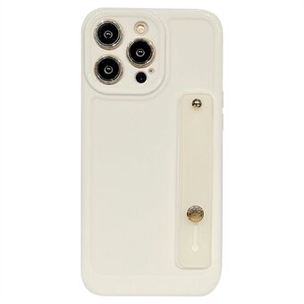 Til iPhone 14 Pro Max, der understøtter støttearmbåndstelefontaske i ensfarvet TPU-cover