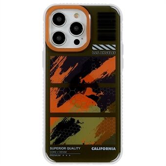 MUTURAL Camouflage Series til iPhone 14 Pro Max Creative Pattern Protective Case PC+TPU Anti-ridse bagcover