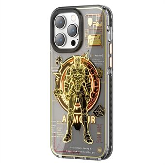 PQY Mecha Series Magnetic Phone Case til iPhone 14 Pro Max Kompatibel med MagSafe, stødsikker PET+TPU Luminous IML Back Cover