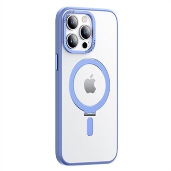 Til iPhone 14 Pro Max Magnetisk telefoncover Kickstand galvanisering kameraramme design PC+TPU Anti-ridse telefoncover kompatibel med Magsafe