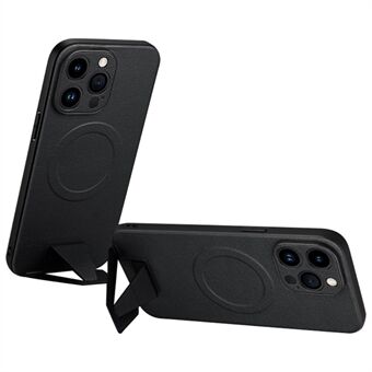 SULADA Star Series til iPhone 14 Pro Max PU-læderbelagt pc + TPU-cover kompatibel med MagSafe beskyttende telefoncover med støtteben