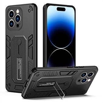 Til iPhone 14 Pro Max Kickstand Telefon Case TPU + PC Dual Layer Protective Cover