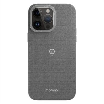 MOMAX til iPhone 14 Pro Max etui PU-læder + hårdt pc-telefoncover understøtter magnetisk opladning (MFM-certificeret) - mørkegrå