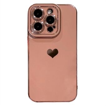 Til iPhone 14 Pro Max TPU telefoncover Love Heart 6D galvanisering telefoncover