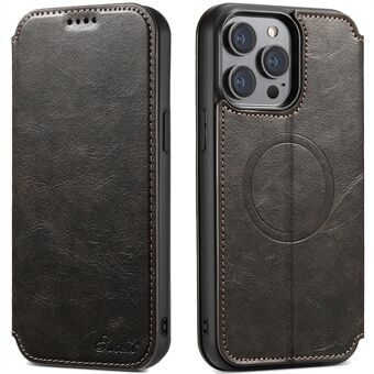 SUTENI J05 til iPhone 14 Pro Max Telefon Læder Taske Kompatibel med MagSafe Stand Wallet Cover