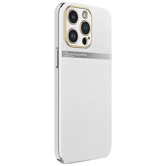 Til iPhone 14 Pro Max Smartphone etui PC + PU læder Anti-ridse mobiltelefon bagcover