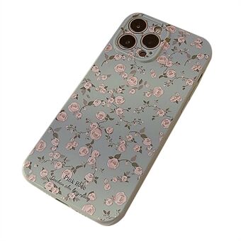 Til iPhone 14 Pro Max blødt TPU telefoncover Retro blomstermønster beskyttende telefoncover