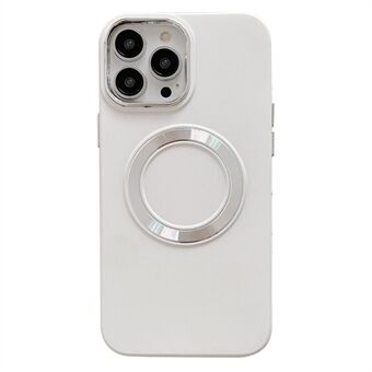 Til iPhone 14 Pro Max TPU telefoncover Galvaniseret kameraramme magnetisk cover