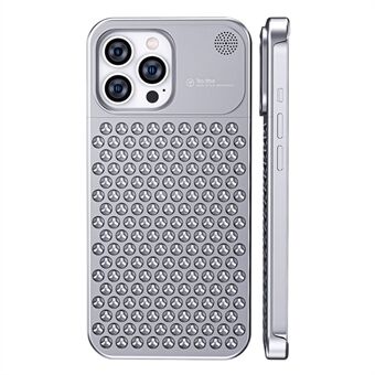 Til iPhone 14 Pro Max hult hul telefoncover Varmeafledning aluminiumslegering + silikonecover