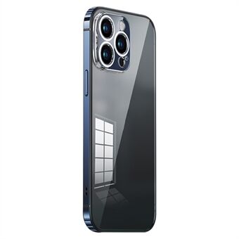 Anti-Drop Slim Phone Cover til iPhone 14 Pro Max TPU+PC+Metalramme Gennemsigtigt stødsikkert telefoncover