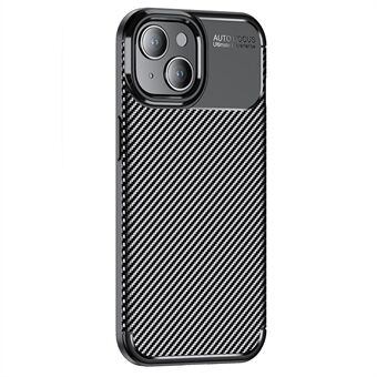 Carbon Fiber Textur TPU-etui til iPhone 15, anti-ridse beskyttende telefoncover