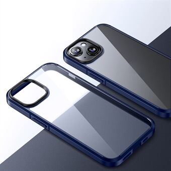 PC+TPU Telefonetui til iPhone 15 Crystal Clear-serien Transparent Beskyttende Telefoncover