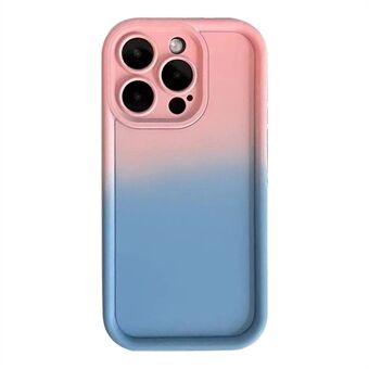 Til iPhone 15 Gradient farve Silikone Telefon Etui Anti-rids Mobiltelefon Cover