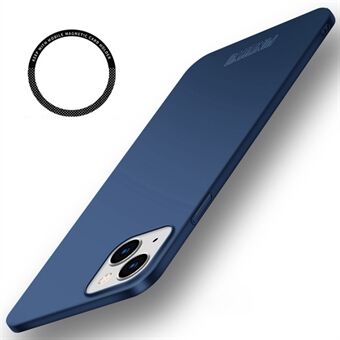 PINWUYO PC-serien til iPhone 15 Plus Telefoncoveret i mat PC, slankt telefoncover med magnetisk ringholder