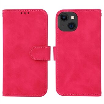Til iPhone 15 Plus PU Læder Pengepung Taske Stand Skin-touch Beskyttende Telefoncover