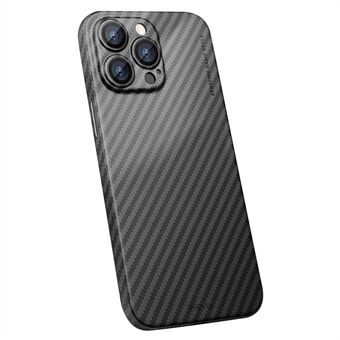 X-LEVEL Bagsidebeskytter til iPhone 15 Plus , Carbon Fiber Tekstur Hård PC Etui Ultra-tynd Telefoncover