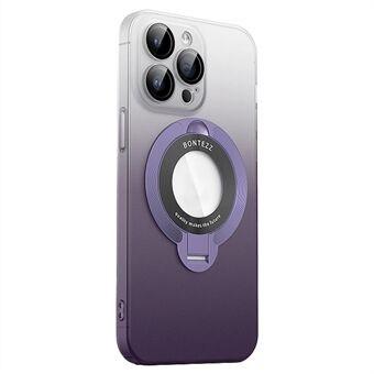 VOERO Anti-drop hård PC-etui til iPhone 15 Plus med berøringsfølsomt stativ til telefonen. Kompatibel med MagSafe.