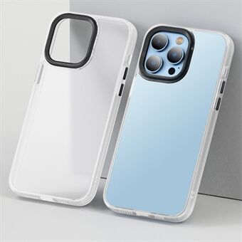 Til iPhone 15 Plus Skin-touch PC+TPU Etui Fire Hjørner Airbag Gennemsigtig Mat Telefoncover