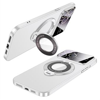 VOERO Anti-Drop Hard PC-etui til iPhone 15 Plus Med gummibelagt kickstand Telefonomslag Kompatibel med MagSafe
