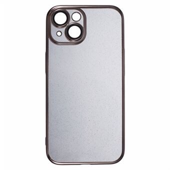 Til iPhone 15 Plus Glitter Telefon Etui PC Elektroplateret Cover med Linsebeskytter