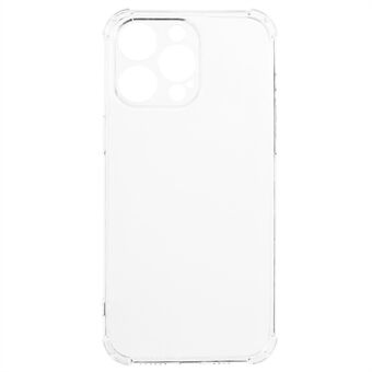 Stødsikker cover til iPhone 15 Pro, Anti-Slip blød TPU gennemsigtig mobiltelefonbagcover.