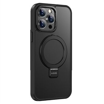X-LEVEL Metal Linse Ramme+TPU+PC Etui til iPhone 15 Pro Anti-Drop Kickstand Telefoncover Kompatibel med MagSafe