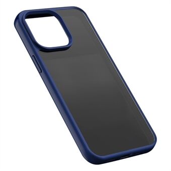 X-LEVEL til iPhone 15 Pro Gummiiseret Skin-touch Akryl Etui Faldbeskyttelse Mobiltelefon Bagside Cover
