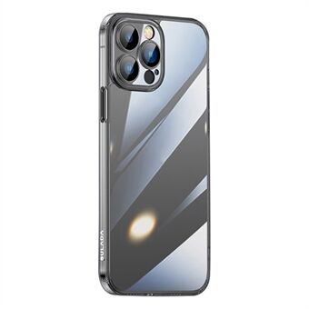 SULADA Crystal Steel-serien til iPhone 15 Pro Stødsikker Transparent Etui TPU + Hærdet Glas Slank Telefoncover