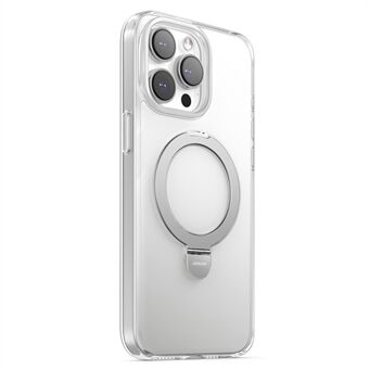 JOYROOM JR-BP004 til iPhone 15 Pro Kompatibel med MagSafe Mat Skin-touch Stativ Cover PC+TPU Telefon Etui - Gennemsigtig