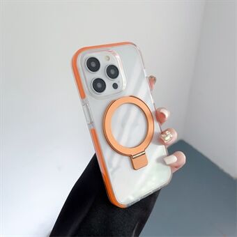Tilfæld til iPhone 15 Pro Anti-ridse Akryl+PET+TPU+Magnetisk Telefoncover Kompatibelt med MagSafe