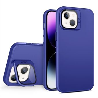 PC+TPU Slim Case til iPhone 15 Pro Case Linseramme Kickstand Beskyttende Cover