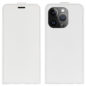 Mobiltelefon-etui til iPhone 15 Pro Max, Drop-beskyttelse, lodret flip PU-læder telefoncover med kortspor.