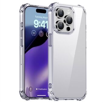 IPAKY Anti-drop Mobiltelefonetaske til iPhone 15 Pro Max, Hård PC Bagcover og TPU Ramme i gennemsigtig telefonbeskyttelse