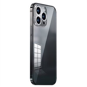 Anti-Drop Slim Telefon Etui til iPhone 15 Pro Max TPU+PC+Metal Ramme HD Clear Stødsikker Telefon Cover