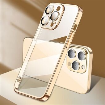 X-LEVEL til iPhone 15 Pro Max Electroplated TPU+PC Cover Anti-Drop Telefon Etui med Integreret Linsefilm