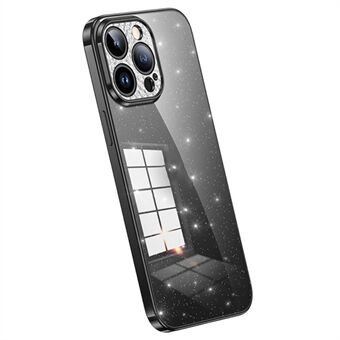 SULADA XingZuan-serien Electroplating Etui til iPhone 15 Pro Max, Glitrende Rhinestone Dekor Blød TPU Telefon Bagcover.