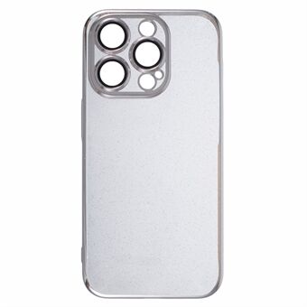 Til iPhone 15 Pro Max etui Slim PC Glitter Glinsende dæksel med linsefilm