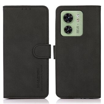 KHAZNEH lædertelefontaske til Motorola Edge 40 5G Stand tekstureret telefoncover