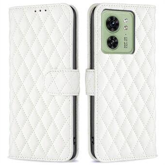 BINFEN COLOR BF Style-14 til Motorola Edge 40 5G læderetui til pungtelefon med påtrykt Stand Smartphone-cover