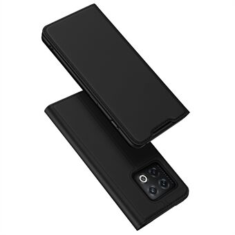 DUX DUCIS Skin Pro Series til OnePlus 10 Pro 5G PU Læder Folio Flip Case Kortholder Stand Telefoncover - Sort
