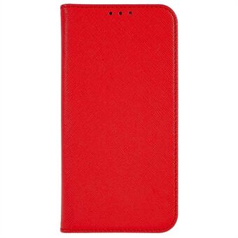 Til OnePlus 10 Pro 5G Foldbart Stand Flip Cover Stærk magnetisk automatisk lukning Støvtæt PU Læder Cross Texture Mobiltelefon Shell