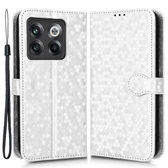 Til OnePlus 10T 5G / ACE Pro 5G Faldsikker telefonpung-etui Stand Dot-mønster påtrykt TPU+PU-læder Folio Flip Cover Shell