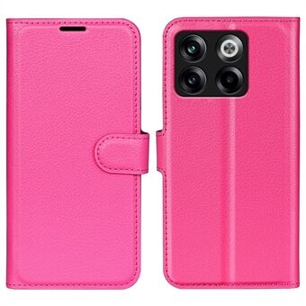 Til OnePlus ACE Pro 5G / 10T 5G Litchi Texture Folio Flip Phone Case PU Læder Pung Stand Beskyttende Cover