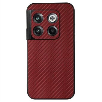 Til OnePlus 10T 5G / ACE Pro 5G Carbon Fiber Texture Protective Cover PU-læderbelagt TPU-telefonbagcover