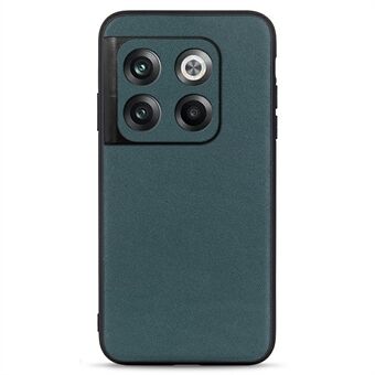 Til OnePlus 10T 5G / ACE Pro 5G tekstureret ægte læderbelagt TPU-telefoncover Anti-ridse Anti-drop cover