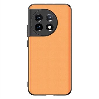 Til OnePlus 11 5G faldsikkert bagcover Ultratyndt PU-læderbelagt pc-telefoncover