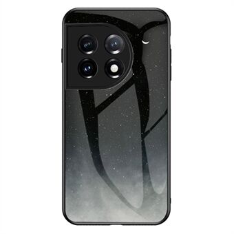 Mobiltelefoncover til OnePlus 11 5G, hærdet glas+PC+TPU Beskyttelsescover med Starry